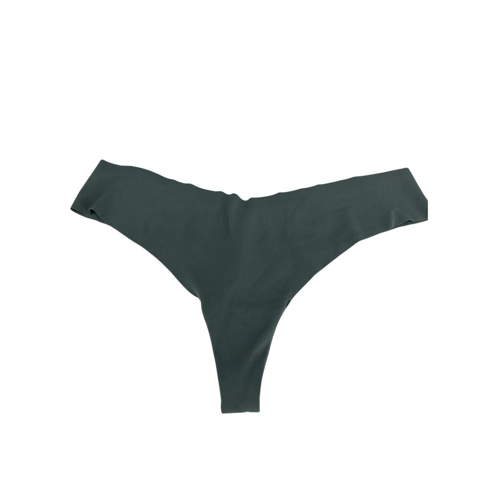 Aerie Nylon Green Seamless Thong Underwear Medium